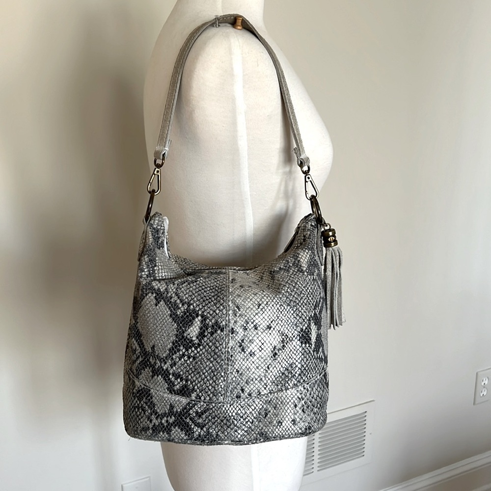 Leather Snakeskin Python Bag | made in italy